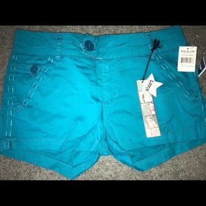 Juniors size 11 teal shorts